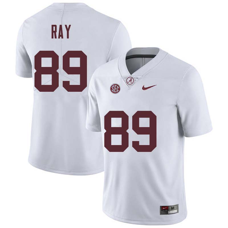 Alabama Crimson Tide Men's LaBryan Ray #89 White NCAA Nike Authentic Stitched College Football Jersey LW16F31FC